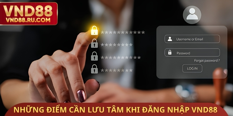 Những điểm cần lưu tâm khi đăng nhập VND88